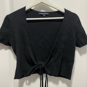 Brandy Melville Cropped Wrap Top